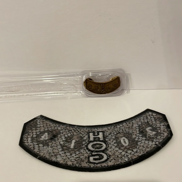 2014 Harley Davidson HOG Snake Skin Design Jacket Vest Patch and Pin Badge - Picture 4 of 5